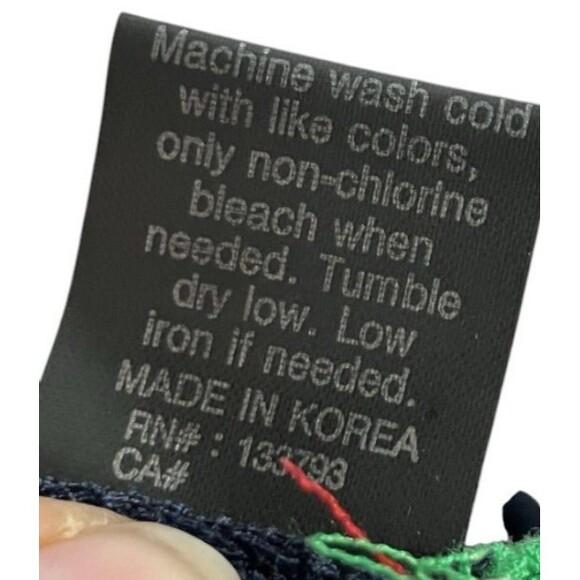 POL Sweater Womens Medium Blue Red Green Striped V-Neck Knit Pullover Preppy - Picture 6 of 9